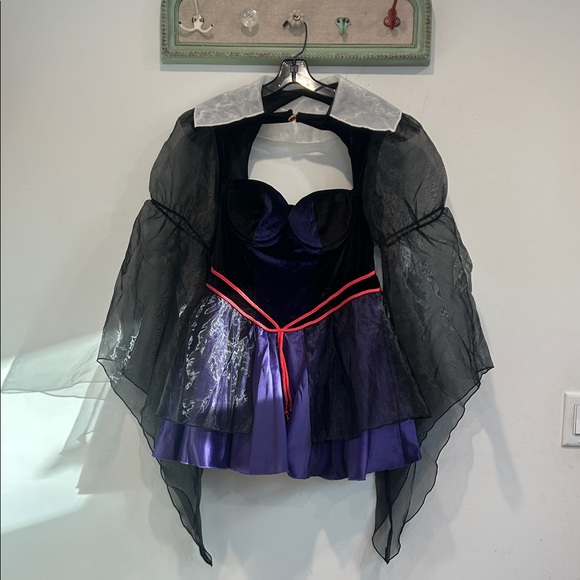 Dolls Kill Dresses & Skirts - Dolls Kill One Bad Apple Evil Queen Black and Purple Mini Dress xl women’s